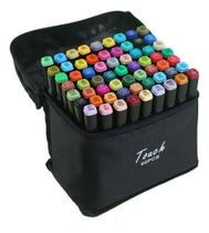 Estojo 36 Cores Canetinhas Coloridas Caneta Marca Texto Ponta Dupla Kit Com Bolsa Estojo Para Colori