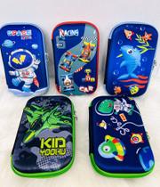 Estojo 3D De Lápis de EVA Infantil Grande Com Desenho de Astronauta Galaxy Tubarão Carro Dino Menino
