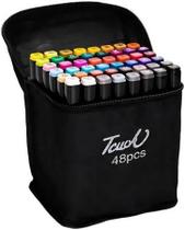 Estojo 48 Canetinhas Touch Coloridas