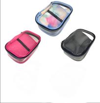 Estojo 50 Pens Box Transparente Com Divisória Elástico