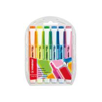 Estojo 6 Unidades Marcador de Texto Stabilo Swing Cool Cores Fluo 33.0600 1