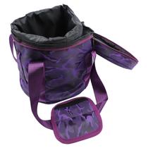 Estojo acolchoado Crystal Singing Bowl, algodão roxo