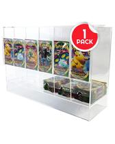 Estojo acrílico TCG Booster Pack Dispenser de 6 slots EVORETRO