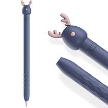 Estojo AHASTYLE para Apple Pencil, silicone, 1ª geração, Blue Deer