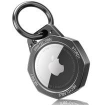 Estojo AirTag Holder Case Tieuwant Chaveiro em liga de alumínio cinza