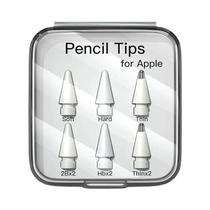 Estojo Apple Pencil para Apple Pen, Soft e Hard, Acessórios de 1ª e 2ª Geração, Nib, 2B, HB, 3.0