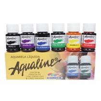 Estojo Aqualine Aquarela Líquida Corfix 06 Cores
