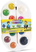 Estojo aquarela 12 cores acrilex 18120000 Estojo aquarela 12 cores acrilex 18120000