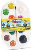 Estojo aquarela 12 cores sem cor acrilex 18120000 Estojo aquarela 12 cores sem cor acrilex 18120000