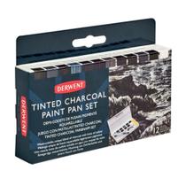 Estojo Aquarela Derwent 12 Cores Tinted Charcoal Half Pan