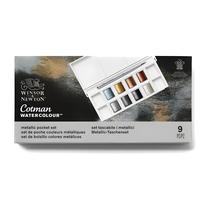 Estojo Aquarela Metallic Pocket Set Winsor & Newton 09 Pçs