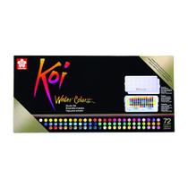 Estojo Aquarela Pastilha C/72 Xncw-72n