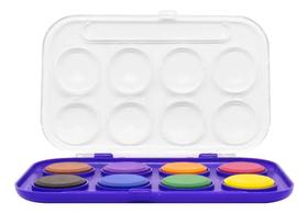 Estojo Aquarela Pastilha Cis 8 Cores + Pincel Multicolor Estojo Aquarela Pastilha Cis 8 Cores + Pincel Multicolor