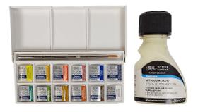 Estojo Aquarela Pocketbox Cotman 12 Cores + Máscara Aquarela
