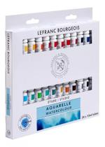 Estojo Aquarela Profissional Lefranc & Bourgeois 24 Cores