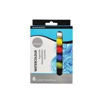 Estojo Aquarela Tubo Daler Rowney Simply 6 Cores 12ml