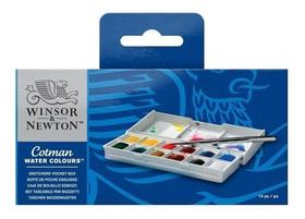 Estojo Aquarela Winsor & Newton Cotman Pocket 14 Peças Estojo Aquarela Winsor & Newton Cotman Pocket 14 Peças