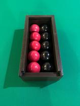 Estojo Artesanal para Jogo de bola Mata Mata Sinuca Não acompanha bolas Estojo Artesanal para Jogo de bola Mata Mata Sinuca Não acompanha bolas