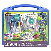 Estojo Arts & Crafts Disney Stitch Kids com mais de 70 peças