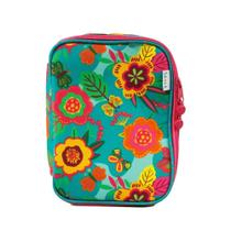 Estojo Baú Box Escolar Jardim Encantado Verde Sabra