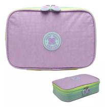 Estojo Baú - Box - Organizador Lilás/Verde - Xeryus Estojo Baú - Box - Organizador Lilás/Verde - Xeryus