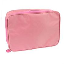 Estojo Baú com Divisórias Grande Rosa