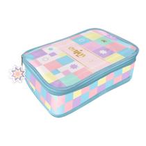 Estojo Baú Grande em PVC Cristal com Zíper DAC Enjoy