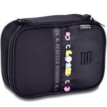 Estojo Baú Rebecca Bonbon Beaded Fun - RB27423 - PRETO Estojo Baú Rebecca Bonbon Beaded Fun - RB27423 - PRETO