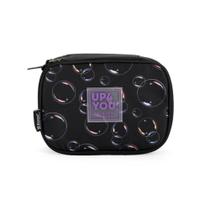 Estojo Baú Up4You Bolhas Preto/Roxo Luxcel