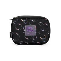 Estojo Baú UP4YOU Bolhas Preto/Roxo Luxcel