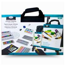 Estojo Bolsa de Luxo Completa para Desenho e Pintura Royal & Langnickel Mixed Media com 121 Peças - Fa-2121 Estojo Bolsa de Luxo Completa para Desenho e Pintura Royal & Langnickel Mixed Media com 121 Peças - Fa-2121