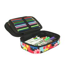 Estojo Box 100 Pens 2 divisórias Floral Color