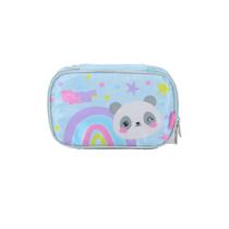 Estojo Box 100 Pens Panda Arco Iris Infantil Escolar Meninas