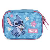 Estojo Box 100 Pens STITCH DISNEY Azul Pink Luxcel ET50104SC