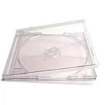 Estojo Box Cd Acrílico Cristal Kit Com 10 Pçs