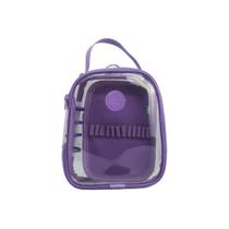 Estojo Box Com Discos Versátil Cristal Disclick Obi Lilás