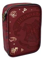 Estojo Box com Ziper e Divisória Harry Potter Hogwarts - Dac
