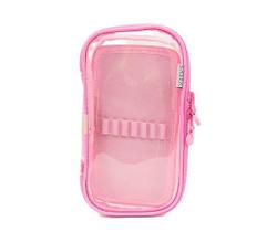 Estojo box cristal 50 pens rosa bebê sabra