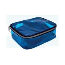 Estojo box cristal p100 color azul - AC Bag