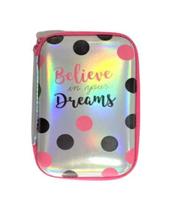 Estojo Box Dac Believe In Your Dreams Prata Holográfico