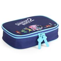 Estojo Box Divertidamente Roxo Escolar Juvenil Disney