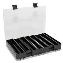 Estojo Box Duplo Preto Tampa Transparente XB110