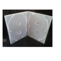 Estojo Box Dvd Transparente Quadruplo 50 Unidades