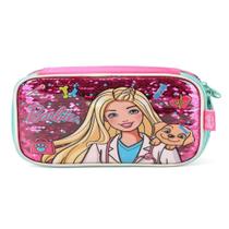 Estojo Box Escolar Barbie 100 Pens Pink Ref.EI39134BBPK Luxcel