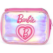 Estojo BOX Escolar Barbie PINK Luxcel Estojo BOX Escolar Barbie PINK Luxcel