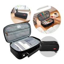Estojo Box Escolar Com 3 Compartimentos E Alcinha