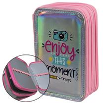 Estojo Box Escolar Grande Organizador Com 6 Divisórias Estojo Box Escolar Grande Organizador Com 6 Divisórias