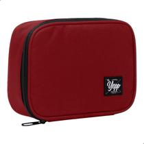 Estojo Box Escolar Grande Porta Lapis Nylon 100 Pens 22x16x6cm Laterais Estruturadas Forrado Yepp EST12041