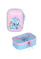 Estojo box escolar infantil stitch disney 100 pens 50044 luxcel Estojo box escolar infantil stitch disney 100 pens 50044 luxcel