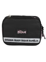 Estojo Box Escolar Juvenil Menina Lilo Stitch - Preto